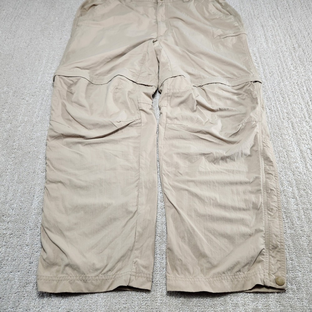 LL Bean Convertible Pants Mens XL Ripstop Zip Off Hybrid Packable Hiking Elastic
